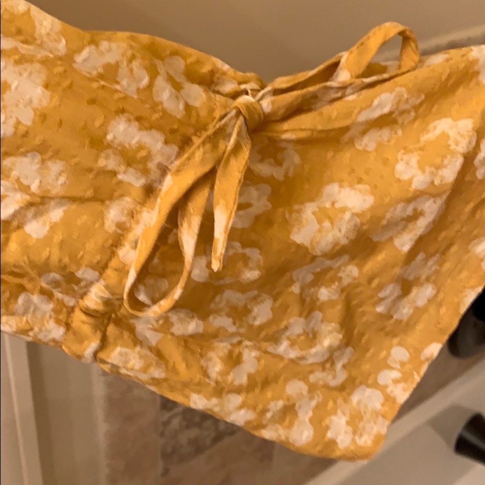 NWT Mustard Floral Blouse